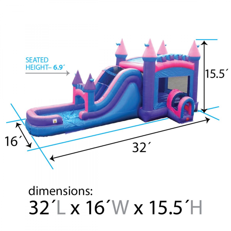 Mega Pink Combo Water Slide